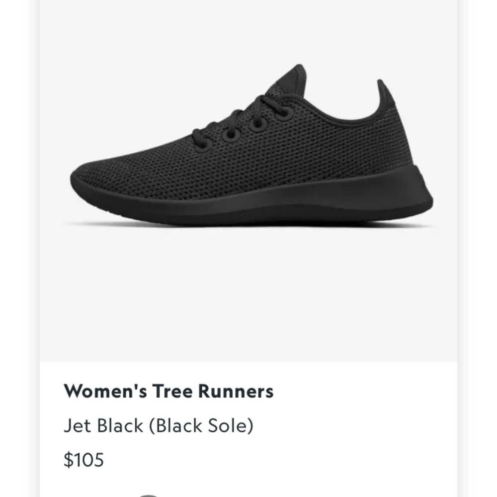 Allbirds brand new woman’s tree runners size 9W